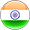 India flag for language or currency selection